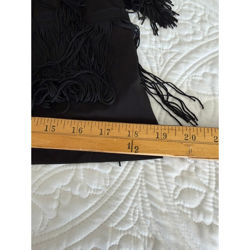 Michael Kors Black Tiered Fringe Camisole Top MH05A54A22 Womens Medium NWT - Picture 7 of 11